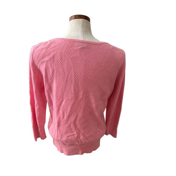 Preview International V Neck Cashmere sweater pink XL - Picture 4 of 6
